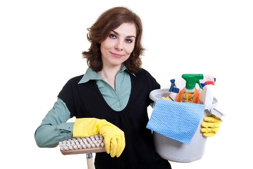 Deep cleaning in progress at a Kingston home